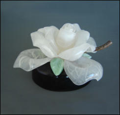 White Rose  .............. Medium: Alabaster ..................Dimensions: 8"x7"x5"